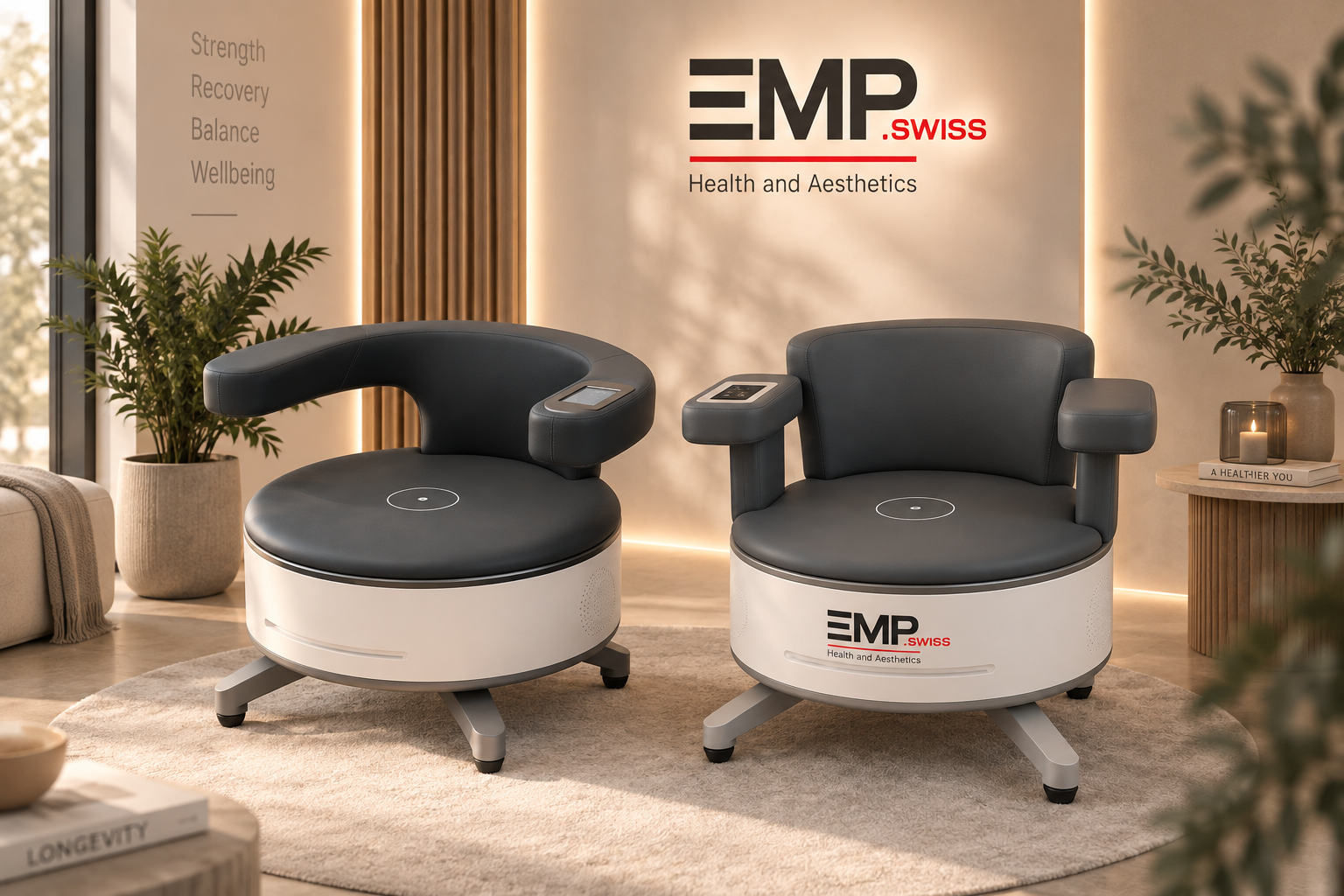 Zwei EMP Chair Pro Varianten gemeinsam im Studio